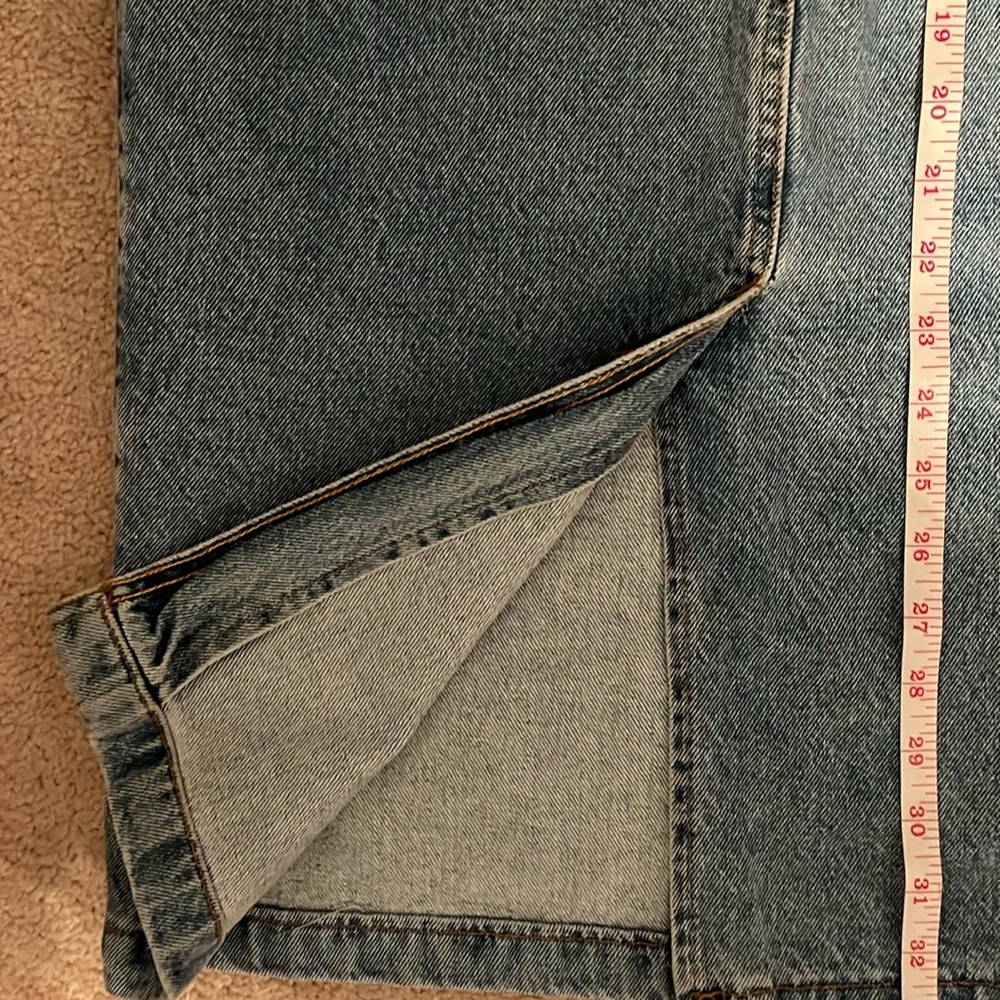 Calvin Klein Vintage Denim Maxi Skirt Size 8 - Picture 6 of 8